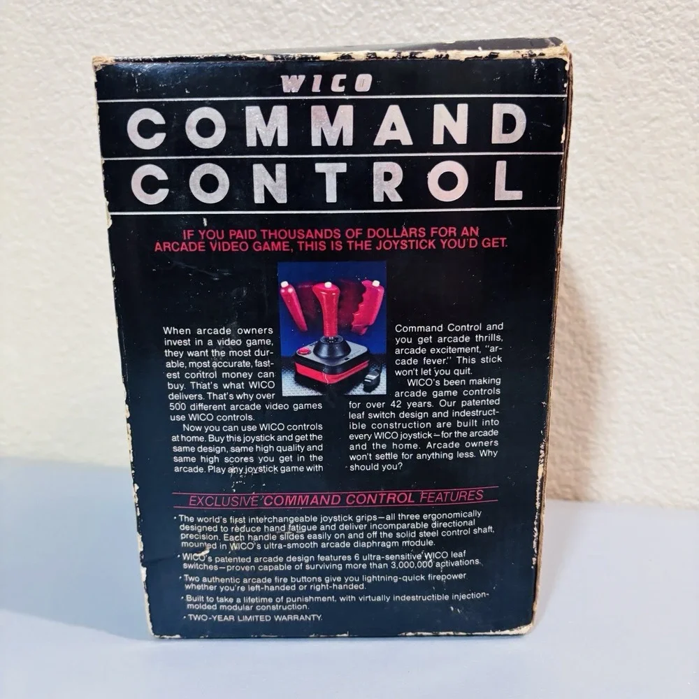 Wico Command Control Joystick Controller Atari 2600, 400/800, Amiga+ All Parts